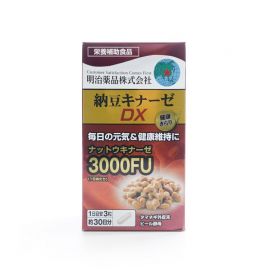2号仓-明治药品 新健康kirari系列 纳豆激酶3000FU纳豆精胶囊 促进血栓溶解 90粒
