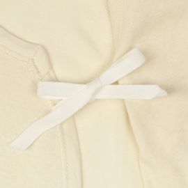 1号仓-阿卡将本铺 100%纯棉 安心柔软 系扣款 初生婴儿连身内衣 6件 小熊小兔图案 淡米色款 新生儿衣服 婴儿打底内衣