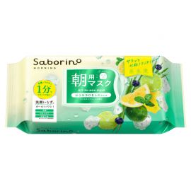 1号仓-BCL Saborino 舒缓醒肤 紧致控油 冰凉薄荷早安面膜 28片 修护毛孔 限量版 3效合1 懒人免洗面膜