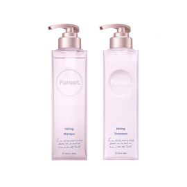 1号仓-Purunt Veiling 深层锁水 集中护理 改善干枯毛躁  洗发水 380ml＋护发素 360g 花束香 修护毛鳞片 守护头皮屏障 美容院级染烫修护 水润平衡
