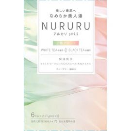 1号仓-安速 碱性温泉 软化角质 多重保湿 入浴剂 白茶香&红茶香组合装 45g×6包 神经酰胺 滋润肌肤