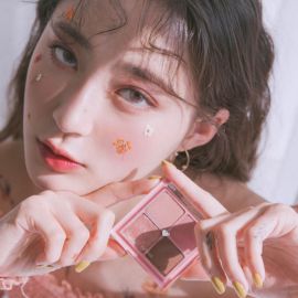 1号仓-rom＆nd 细腻持妆不晕染 四色眼影盘 6.5g 韩国高丽人参社 哑光珠光提升气色立体轮廓