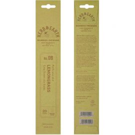 1号仓-日本香堂 天然精油 清爽甘酸 无添加染色 竹制线香 09清新香茅 20根 NipponKodo 适合日常室内使用 赠礼送礼 精致包装