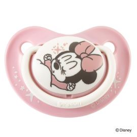 1号仓-贝亲FunFriends 有助牙齿发育 迷妮图案安抚奶嘴0~3个月用 S号 1个 Pigeon 舒适吸允安抚入睡 【颜色随机发送】 