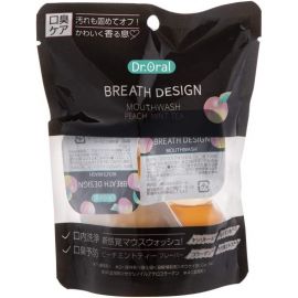 【停产】1号仓-Dr.Oral蒂奥拉 BreathDesign便携漱口水一次性旅行装 桃+薄荷+茶味 6个