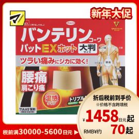 2号仓-兴和万特力 山金车薄荷温感消炎镇痛膏药贴EX  大尺寸10×14mm 7片 【第２类医药品】 KOWA VANTELIN 舒缓肩膀僵硬腰痛
