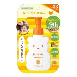 1号仓-伊势半 KISSME Mommy 无添加90%食品级温和小熊防晒啫喱 儿童防晒霜 SPF33／PA+++ 100g