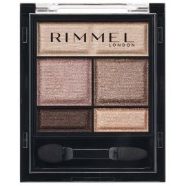 1号仓-芮谜 打造元气眼妆 甜美明亮 细腻柔润 柔雾光泽 五色眼影盘 4.6g  RIMMEL 附镜子 提升光感 长效持妆 方便补妆