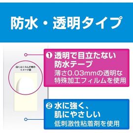 2号仓-NICHIBAN米琪邦 治愈之力系列透明防水创可贴 水胶体敷料促进伤口愈合 M号 12片