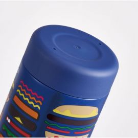 1号仓-斯凯达 不锈钢直饮 便携儿童水壶水杯 580ml 汉堡薯条 1个 Skater 不易生锈 轻巧水杯 常温水水杯 BURGER CONX