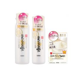 1号仓-莎娜 豆乳滋润 温和保湿 改善干燥 化妆水 200ml＋乳液 150ml＋面霜 100g SANA 水润打底 缓解紧绷粗糙 配方温和 滋养修护 淡纹弹润【寒冷地区慎拍，易冻结】