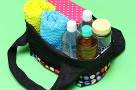 【缺货】1号仓-松本清 matsukiyo 带美妆调色板图案 环保购物袋 可折叠便携防水 1个