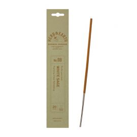1号仓-日本香堂 天然精油 清澈通透 无添加染色 竹制线香 08白鼠尾草香 20根 NipponKodo 适合日常室内使用 赠礼送礼 精致包装