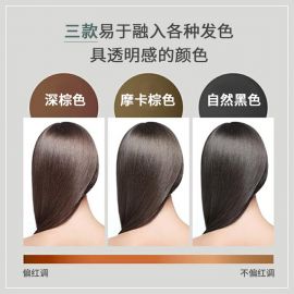 1号仓-利尻昆布RISHIRIA 含海藻护发精华 遮盖白发 洗护合一 染发洗发膏 240g 摩卡棕色 一瓶多效 遮盖白发 改善干枯