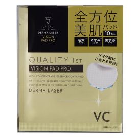 1号仓-QUALITY FIRST肤丽泽 多重维C 毛孔护理 去角质 美容精华棉片 10枚 DERMA LASER  温和无添加 清洁毛孔油垢 视黄醇