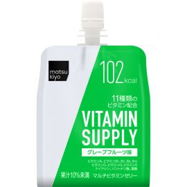 2号仓-松本清matsukiyo 低卡高纤补充多种维生素果冻 (N) 西柚味 180g