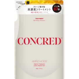 1号仓-松本清matsukiyo CONCRED 强效修护 改善弹力 抗断裂 高损伤护理 护发素 补充装 350g 替换装 针对严重受损发丝 漂染烫发伤害 修护型氨基酸