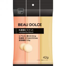 2号仓-松本清matsukiyo Beau Dolce 高纤乳酸菌饼干 原味 42g 3个装 膳食纤维 神经酰胺