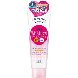 1号仓-高丝Softymo 高保湿温和洁净毛孔 玻尿酸卸妆洗面奶 190g KOSE 可卸除防晒隔离彩妆 洗后不紧绷