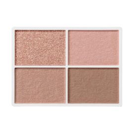 1号仓-NATURAGLACE 细腻粉质 立体妆效 上色均匀 四色眼影盘 4.8g 持妆度佳 不易飞粉 植物精华