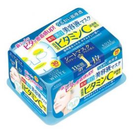 1号仓-高丝CLEAR TURN 美白预防色斑雀斑 维生素C精华面膜 30片 KOSE 高渗透保湿抑制黑色素