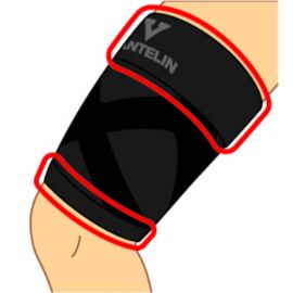 1号仓-兴和 全方位支撑 左右通用 大腿肌肉辅助 运动护套 1个 黑色款 M码 护腿支撑 不易滑落 贴身不紧绷