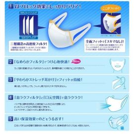 1号仓-UNICHARM尤妮佳 超立体薄款透气防脱妆小颜清凉防飞沫超立体口罩 大尺寸 7个