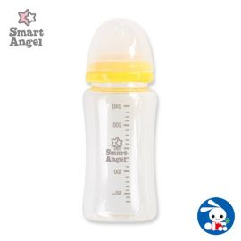 1号仓-西松屋 婴儿宽口玻璃奶瓶 黄色1支装 240ml 推荐3个月以上使用