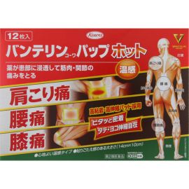 2号仓-兴和万特力 温感消炎镇痛膏药贴 14×10mm S 12片 【第２类医药品】 KOWA VANTELIN 缓解腰肩关节疼痛扭伤挫伤