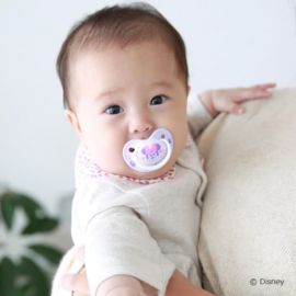 1号仓-贝亲FunFriends 有助牙齿发育 迷妮图案安抚奶嘴3~6个月用 M号 1个 Pigeon 舒适吸允安抚入睡