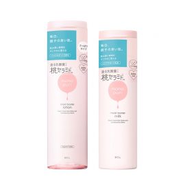 1号仓-BCL momopuri桃子乳酸菌保湿系列 舒缓补水 清爽型化妆水200ml＋保湿乳液 150ml【寒冷地区慎拍，易冻结】
