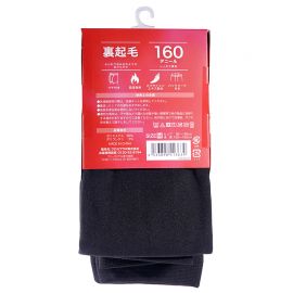 1号仓-温活本舗 薄绒内层 吸湿发热 防静电处理 保暖打底裤 1条 160D M码 黑色 CROSS PLUS 打底裤 里起毛 保暖亲肤 含辣椒素