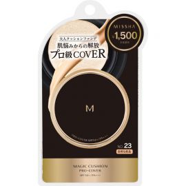 1号仓-谜尚 专业级覆盖遮瑕 魔法气垫 哑光感粉底液  SPF50+ PA++++ 15g MISSHA 粉饼膏 积雪草 防晒底妆 珠光感 