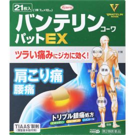 2号仓-兴和万特力 山金车薄荷消炎镇痛膏药贴EX 7×10mm 21片 【第２类医药品】 KOWA VANTELIN 舒缓肩膀僵硬腰痛
