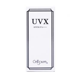 1号仓-Cellpure UVX温和亲肤物理防晒霜 含胎盘蛋白美容成分 SPF50 PA++++ 40g 3个装 东京银座皮肤科研发 脸部身体可用 