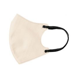 1号仓-MASMIX 川本产业 MIX COLORS MASK 立体时尚美颜小颜透气3D成人彩色口罩 沙米白色+黑色耳线 7枚/包