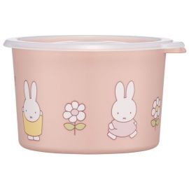 1号仓-斯凯达 轻量密封便当盒饭盒 S 600ml 米菲兔图案 1个 Skater 附盖子 食品保存 储存容器 Miffy