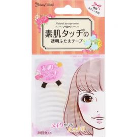 1号仓-Beauty World 透明隐形 素颜可用 轻薄服帖 双眼皮贴 60枚 打造自然双眼皮 自然塑形 适合各种眼型