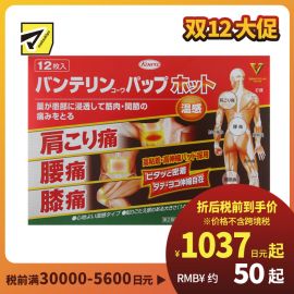 2号仓-兴和万特力 温感消炎镇痛膏药贴 14×10mm S 12片 【第２类医药品】 KOWA VANTELIN 缓解腰肩关节疼痛扭伤挫伤