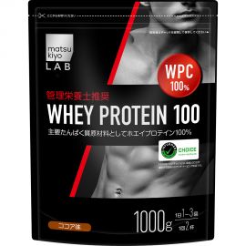 2号仓-松本清 matsukiyo LAB 松本清 乳清蛋白100% 蛋白粉 健身增肌 可可味 1000g