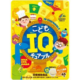 2号仓-UNIMAT RIKEN 含DHA・EPA・GABA 补充关键营养 提高记忆力 咀嚼软糖橙子味 45粒 记忆糖 无需吞服 平衡情绪