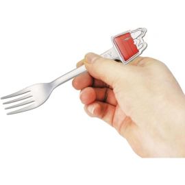 1号仓-斯凯达 不锈钢儿童餐具 安全耐用 适配儿童手型 叉子 14cm 1支 史努比屋顶图案 Skater 支持洗碗机清洗 可爱立体 便于握持