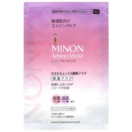 1号仓-第一三共 MINON蜜浓 敏感肌 温和抗衰老抗皱 保湿面膜 4片
