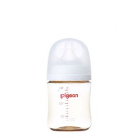 1号仓-贝亲 母乳衔接辅助 轻盈材质 PPSU塑料婴儿奶瓶 SS号 160ml Pigeon 母乳实感系列 防摔防胀气 易清洗 宽口径