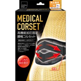 1号仓-松本清 matsukiyo 高性能加压固定支持 医疗紧身衣 腰椎腰部辅助护具 M码 腰围76-84cm 1个