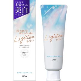 1号仓-狮王 微米洁净 清除牙渍污垢 清新口气 修护成分 美齿牙膏 白柑橘薄荷 100g 改善烟渍茶渍 护齿不易蛀 预防口臭