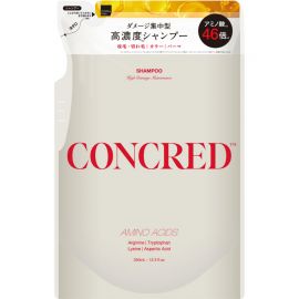 1号仓-松本清matsukiyo CONCRED  强效修护 改善弹力 抗断裂 高损伤护理 洗发水 补充装 350ml 替换装 针对严重受损发丝 漂染烫发伤害 修护型氨基酸