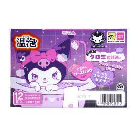 1号仓-安速 温泡系列 库洛米联名 舒缓疲劳 滋润肌肤 炭酸入浴剂 12粒 玫瑰麝香&薰衣草麝香 持久香气 透明质酸 放松身心