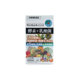 2号仓-明治药品 新健康kirari系列 果蔬酵素＋乳酸菌 调理肠胃促进新陈代谢 120粒