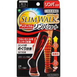 1号仓- SLIMWALK 丝翎 阶段弹力 按摩短袜 黑色M～L